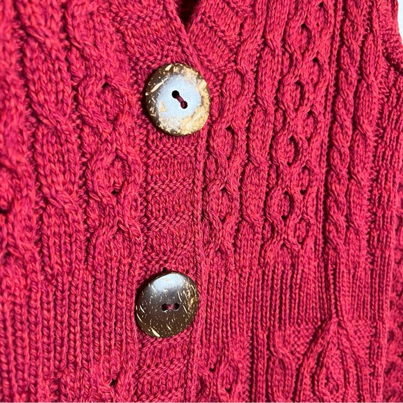 CARRAIG DONN 100% Ireland Merino Wool A-Line Cardigan. Size Large - Picture 8 of 11